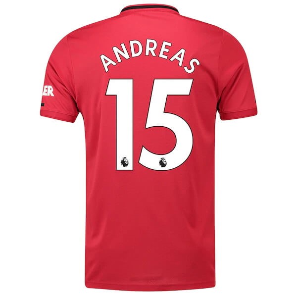Maillot Football Manchester United NO.15 Andreas Domicile 2019-20 Rouge